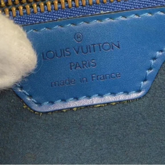 Louis Vuitton Epi Rusac Leather Shoulder Bag Blue - Picture 5 of 6